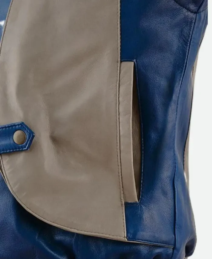 X Men Apocalypse Cyclops Leather Jacket Pocket Close Up