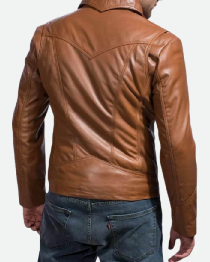 X Men Days of Future Past Leather Jacket Back