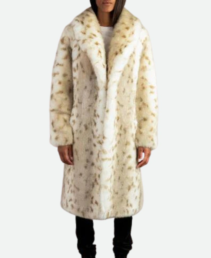 Yellowstone Beth Dutton White Fur Coat 1