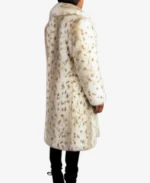 Yellowstone Beth Dutton White Fur Coat Back