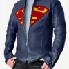 superman leather jacket side
