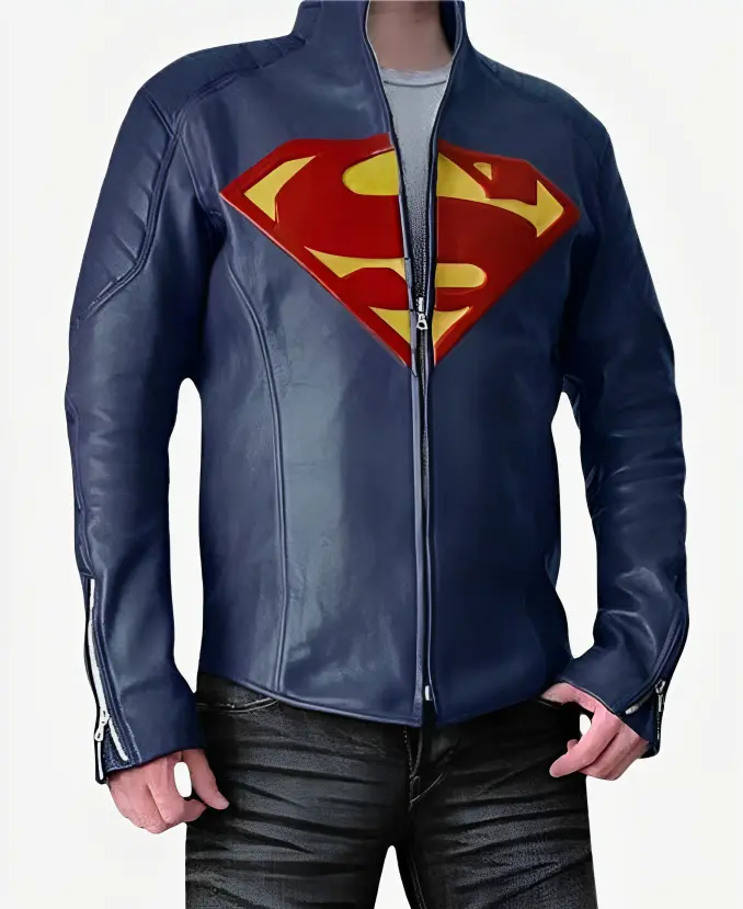superman leather jacket