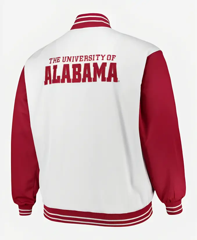 Alabama Crimson Tide letterman jacket Style 2 Back