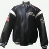 Bartolemo Baltimore Ravens NFL Bomber Leather Jacket