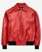 Drake Albanian Polar Opposites Leather Jacket Front