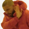 Drake Hotline Bling Puffer Jacket Moncler Red Puffer Jacket