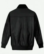 Eminem Black Leather Jacket Back