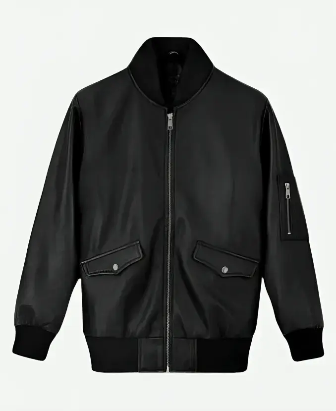 Eminem Black Leather Jacket