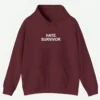 Hate Survivor Hoodie Maroon