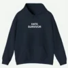 Hate Survivor Hoodie Navy Blue