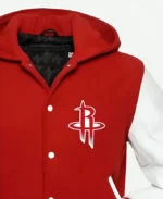 Houston Rockets NBA Varsity Jacket Front Closer