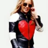 Kylie Minogue Red Heart Love Jacket Side Valentine Day Front