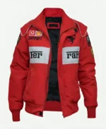 Lana Del Rey Red Ferrari Formula 1 Racing Bomber Jacket