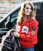 Lana Del Rey Red Ferrari Racing Jacket