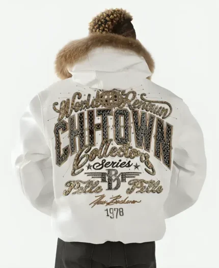 Pelle Pelle Chi Town White Leather Jacket