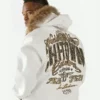 Pelle Pelle Chi Town White Leather Jacket Back