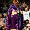 Snoop Dogg Los Angeles Lakers Purple Varsity Jacket