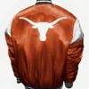 Texas Longhorns letterman orange jacket back