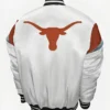 Texas Longhorns letterman white jacket back