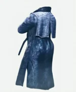 Tekken 8 Kazuya Mishima Purple Leather Coat Back