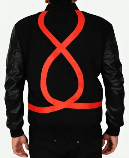 Chris Brown Valentines Bomber Jacket Back