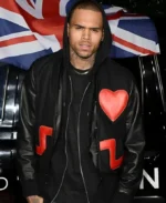 Chris Brown Valentines Bomber Jacket Real Image