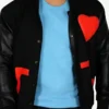 Chris Brown Valentines Bomber Jacket Front Closeup