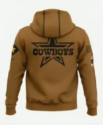 Dallas Cowboys 2023 Salute To Service Club Pullover Hoodie Back