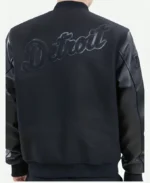 Detroit Tigers Black Varsity Jacket Back