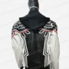 Game Tekken 8 Jin Kazama Black And White Leather Jacket With Hood