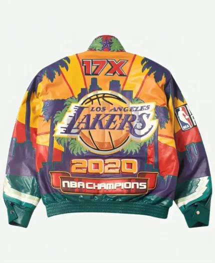 Los Angele Lakers 2020 Champion Jacket Back