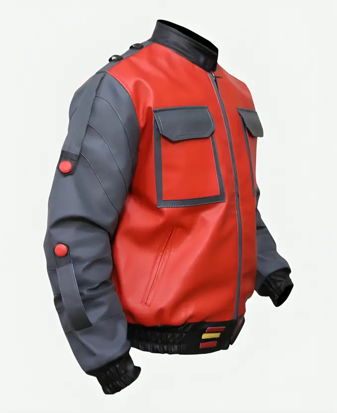 Marty Mcfly Back To The Future Jacket Side