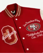 San Francisco 49ers OVO Jacket Detailing