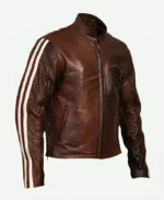 Tivoli Retro Brown Cruiser Removable Armour Jacket Side