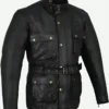 Trialmaster Black Leather Jacket