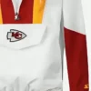 Chiefs White Pullover Hooded Jacket Sleeves