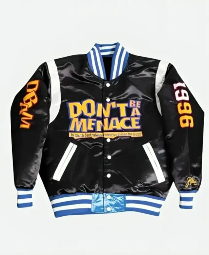 Dont Be a Menace Black Varsity Jacket