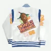 Dont Be a Menace White Varsity Jacket Back