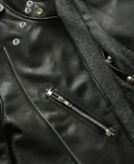 Jason Momoa Aquaman Leather Jacket Closeup