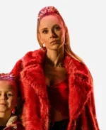 Ted Lasso Keeley Jones Red Fur Coat Actor Image