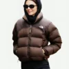 Kendall Jenner Brown North Face Puffer Jacket More