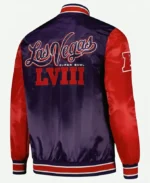 Las Vegas Super Bowl LVIII Purple Jacket Back