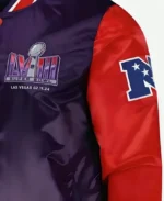 Las Vegas Super Bowl LVIII Purple Jacket Sleeves