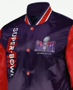 Las Vegas Super Bowl LVIII Purple Jacket Front