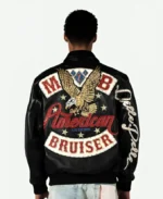 American Bruiser Leather Jacket Back