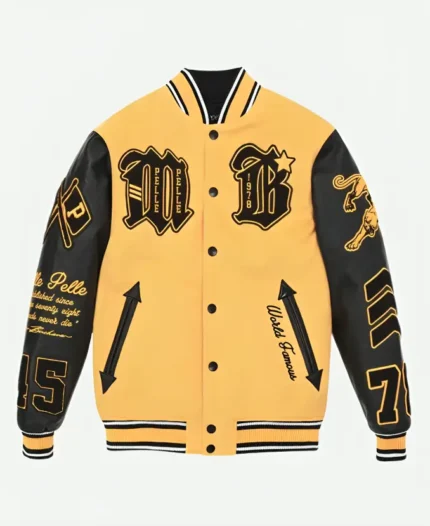 Pelle Pelle Yellow Varsity Jacket