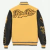 Pelle Pelle Yellow Varsity Jacket Back