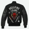 Hellfire Club Black Letterman Jacket
