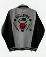 Hellfire Club Grey Varsity Jacket