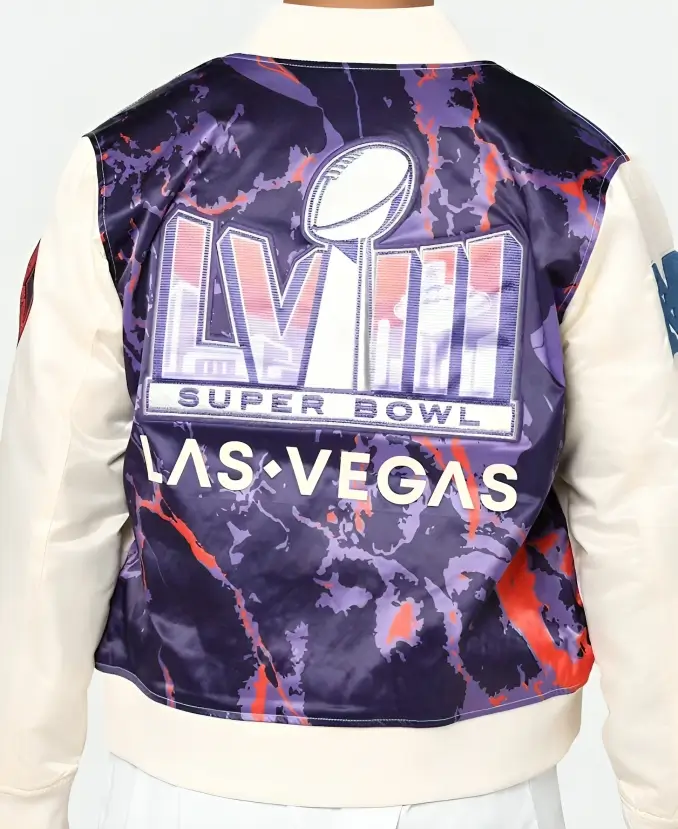 Super Bowl LVIII Varsity Jacket Back